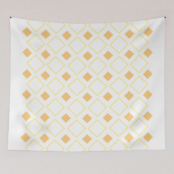 Item preview, geometric design with a trace of yellow rhombus designed and sold by CREATINERY.
