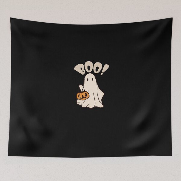Item preview, Minimalistic Cute Cream Ghost Halloween designed and sold by Lab4YourStyle.
