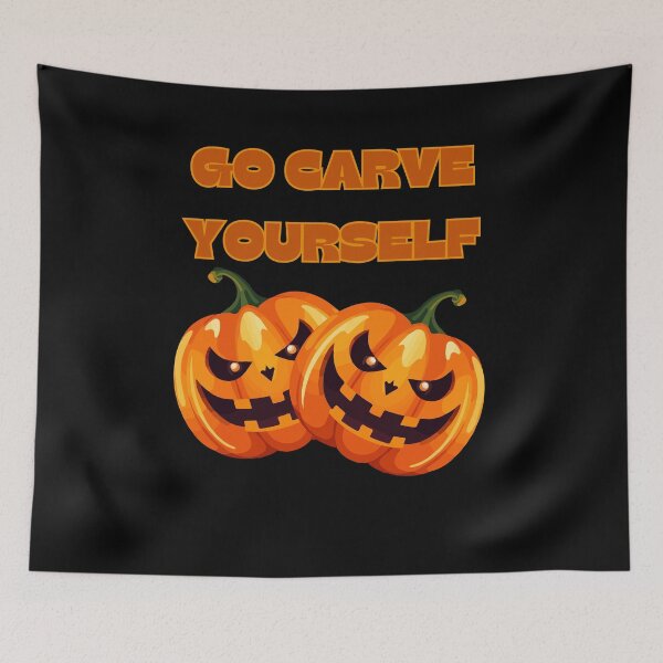 Item preview, Go Carve Yourself Pumpkin Carving Halloween designed and sold by EdytaGister.