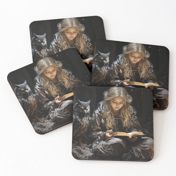 Item preview, The Sorceress and Her Owl designed and sold by exitbird.