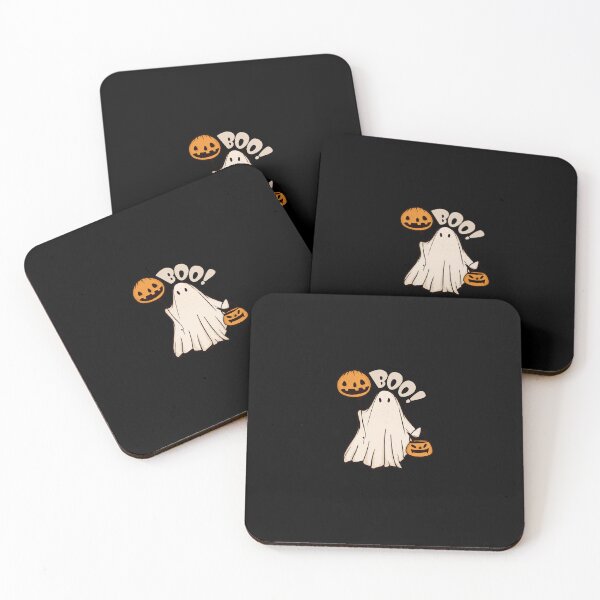 Item preview, Minimalistic Cute Cream Ghost Halloween designed and sold by Lab4YourStyle.