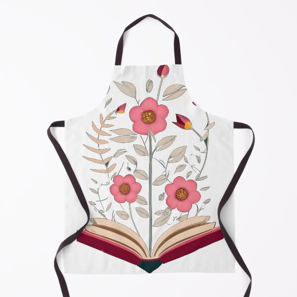 Item preview, Botanical Floral Red Book with Pink Flowers designed and sold by Urban Charms.