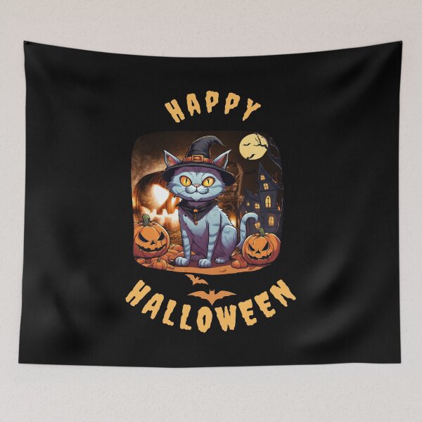 Item preview, Halloween Cat 3 designed and sold by ThanaDesign.