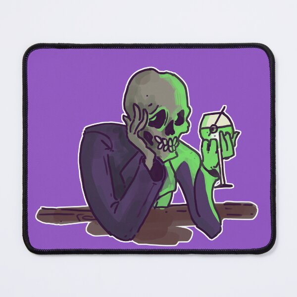 Item preview, Esqueleto bebiendo en el bar designed and sold by HyperAtom.