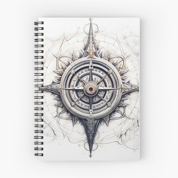 Item preview, High detailed ornate compass art print designed and sold by dcrc.