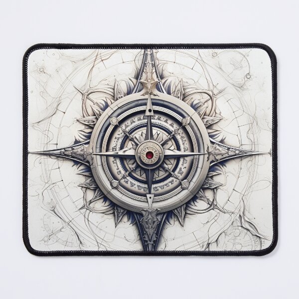Item preview, High detailed ornate compass art print designed and sold by dcrc.