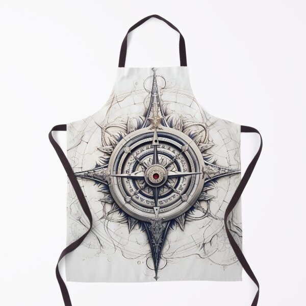 Item preview, High detailed ornate compass art print designed and sold by dcrc.