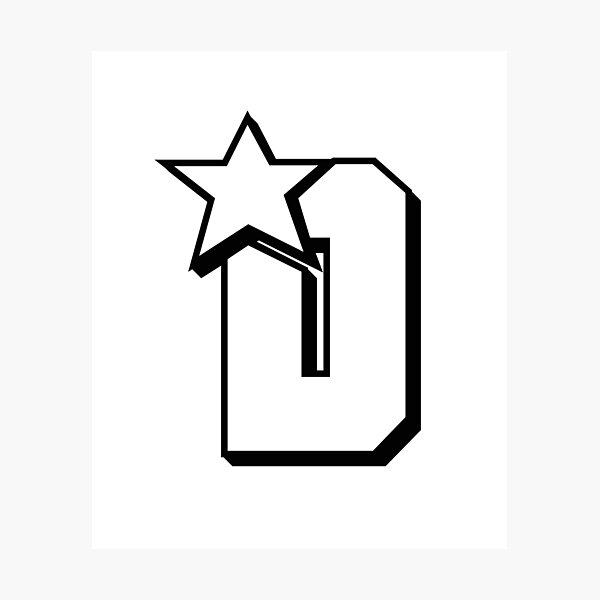 Letter D Photographic Print