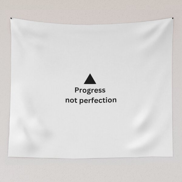 Item preview, Progress Not Perfection Inspirational Art for Growth designed and sold by IssaraStudio.