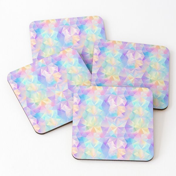 Item preview, Seamless Pattern Iridescent Crystal Pastel Wallpaper designed and sold by YukinoSnow.