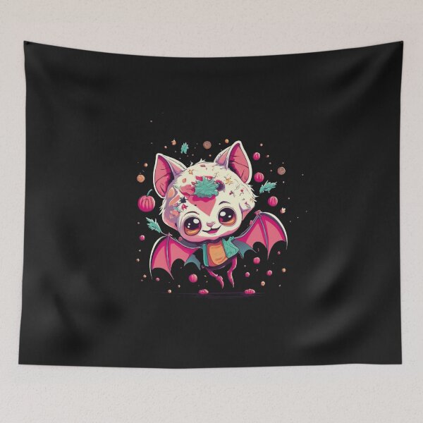 Item preview, Cute pink bat designed and sold by LuckyFamily.