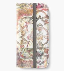 Monoprint Rose Mandala iPhone Wallet/Case/Skin