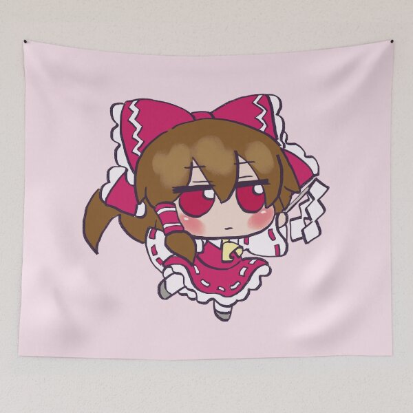 Item preview,  I draw the tiny chibi reimu hakurei / touhou memes  designed and sold by RansRoom.