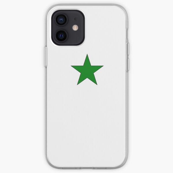 Green Esperanto Star iPhone Soft Case
