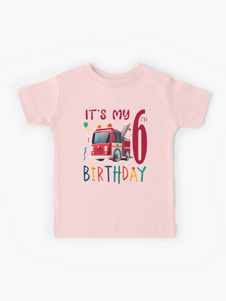 Fire truck hot sale birthday shirt