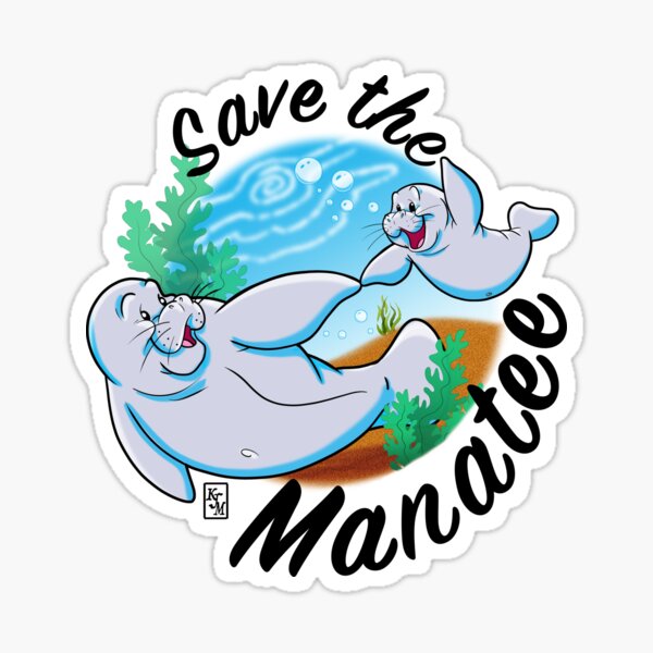 Save the Manatee Sticker