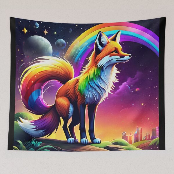 Item preview, Fantasy Rainbo Fox designed and sold by Ryzan35.