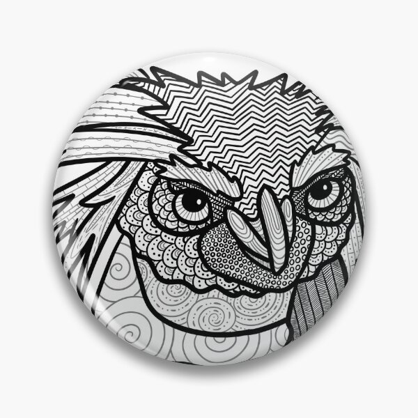 Item preview, Intense patterned penguin  designed and sold by Kendra Malcolm.