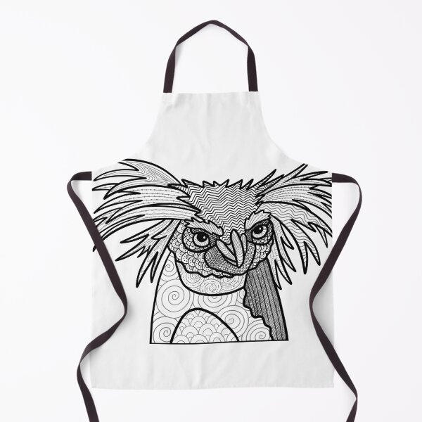 Item preview, Intense patterned penguin designed and sold by Kendra Malcolm.