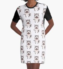 Norwegian Elkhound Graphic T-Shirt Dress