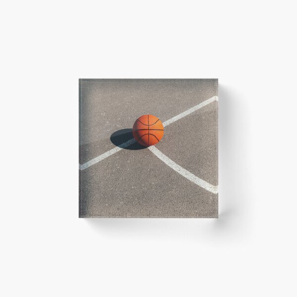 Item preview, Basketball ball on empty outdoor court designed and sold by stevanovicigor.