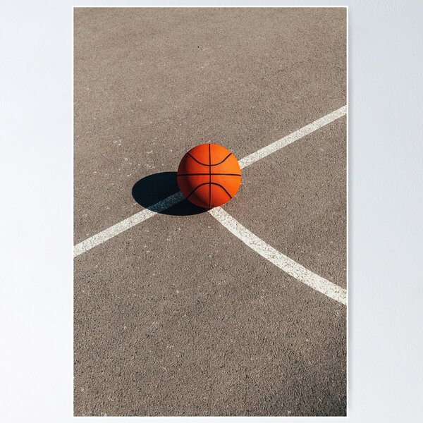Item preview, Basketball ball on empty outdoor court designed and sold by stevanovicigor.