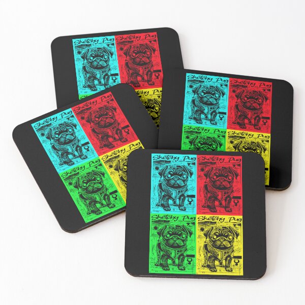 Item preview, Pug Sketchbook 6 POP ART designed and sold by RedBluffTraders.