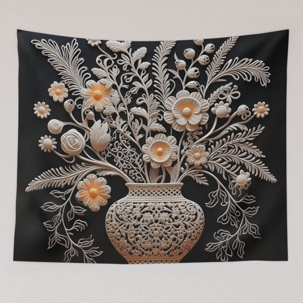Item preview, stunning, ornate lace painting art print designed and sold by dcrc.