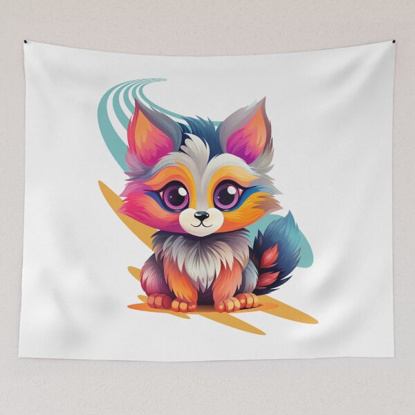 Item preview, Colorful Cute Cat, Kids Design designed and sold by Vindbult.