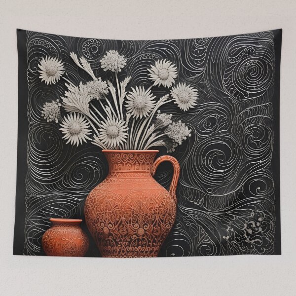 Item preview, stunning, ornate lace painting art print designed and sold by dcrc.