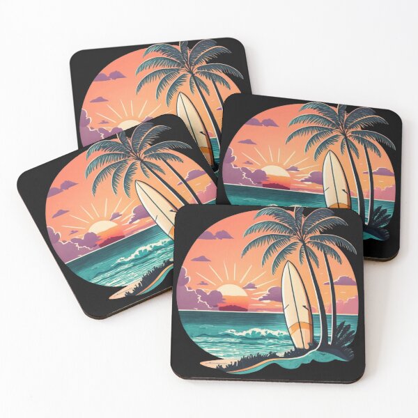Item preview, Sunset with palm trees designed and sold by TrendyPalette.