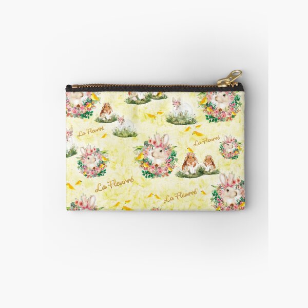 Item preview, Rabbits and friends in yellow ground designed and sold by MiyahDesign.