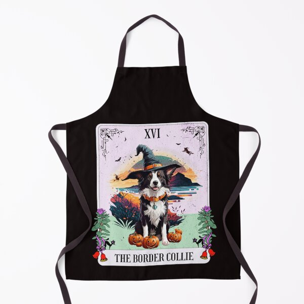 Artikelvorschau, Border Collie Halloween Hundetarot entworfen und verkauft von Wolfheartart.