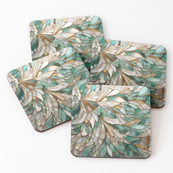 Item preview, Flowering Green and Gold Deco designed and sold by meggydesigns.