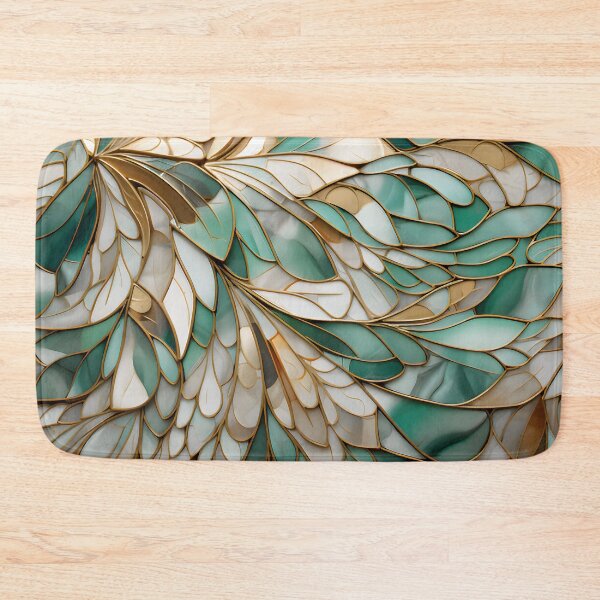 Item preview, Flowering Green and Gold Deco designed and sold by meggydesigns.