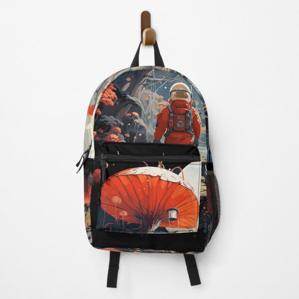 Item preview, astronaut on mushroom planet designed and sold by pinklamas.