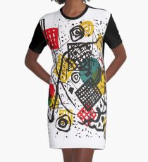 HD Abstract art “Kleine Welten V” (1922) by Wassily Kandinsky Graphic T-Shirt Dress