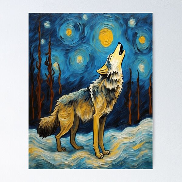 Item preview, Night Howl- The Strength of the Wolf designed and sold by Artisticanvas.