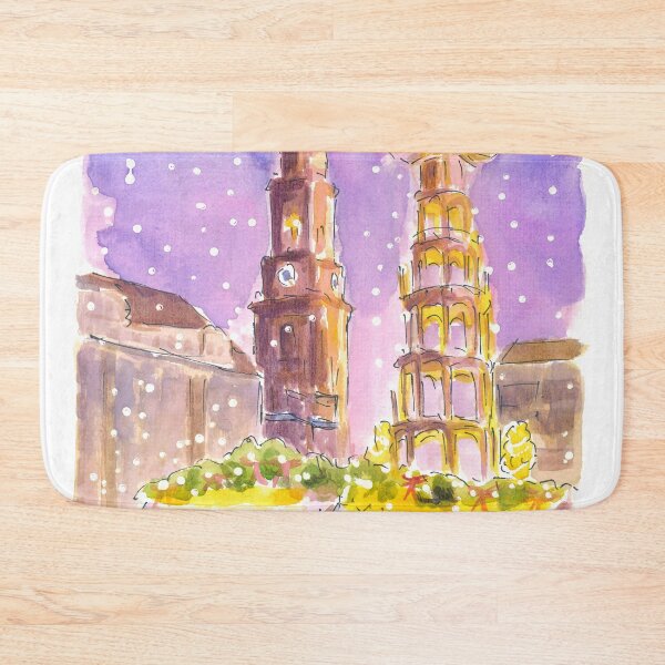 Item preview, Dresden XMAS Market in Nightly Winter Scene at Striezelmarkt designed and sold by artshop77.