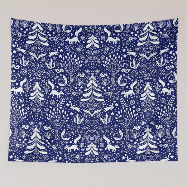 Item preview, Winter Forest - Scandinavian style seamless pattern designed and sold by Smetankinaart.
