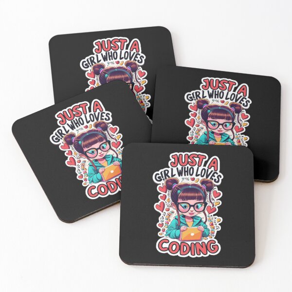 Item preview, Just a girl who loves coding designed and sold by TrendyPalette.