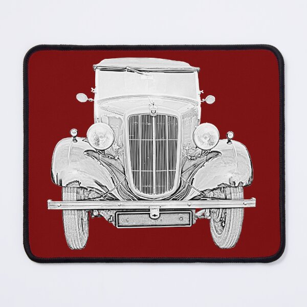 Item preview, Morris 8 vintage 1930s classic car monochrome designed and sold by soitwouldseem.