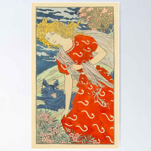 Item preview, Danger (1897) - Eugène Grasset designed and sold by SALON DES ARTS.