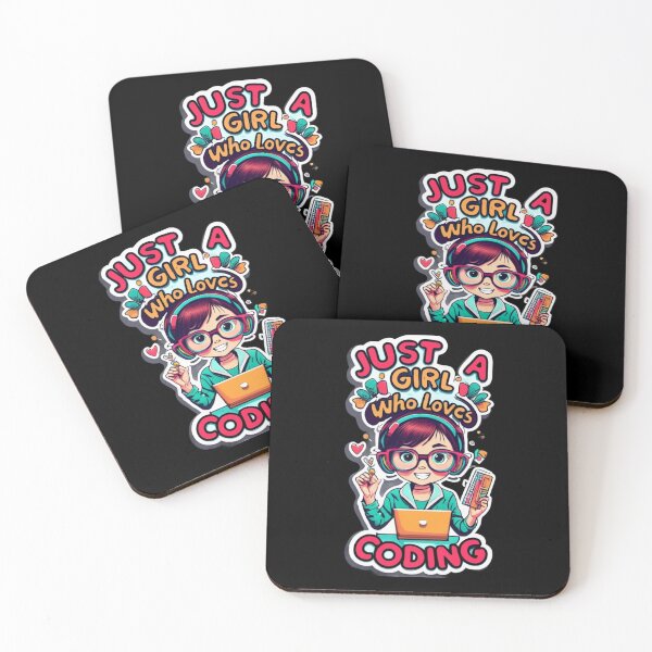 Item preview, Just a girl who loves coding designed and sold by TrendyPalette.