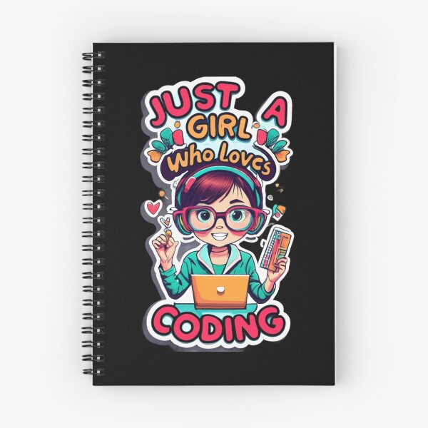 Item preview, Just a girl who loves coding designed and sold by TrendyPalette.