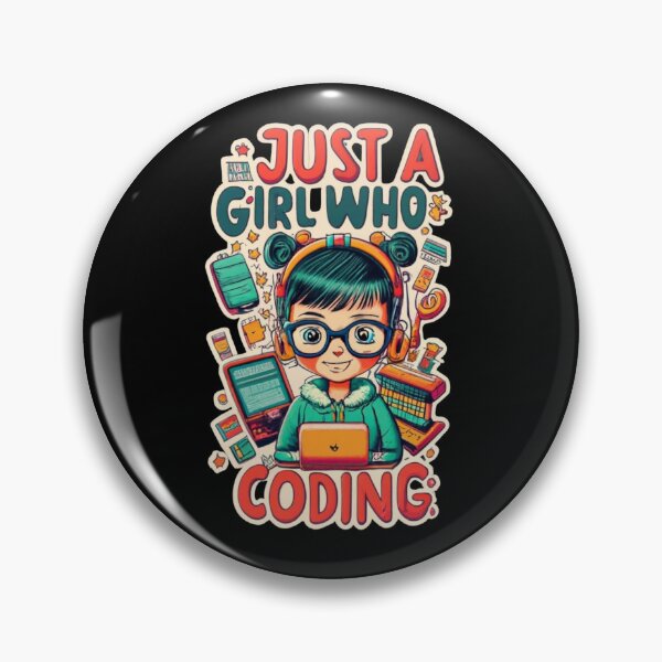 Item preview, Just a girl who loves coding designed and sold by TrendyPalette.