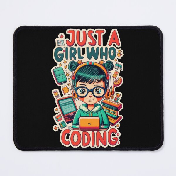 Item preview, Just a girl who loves coding designed and sold by TrendyPalette.