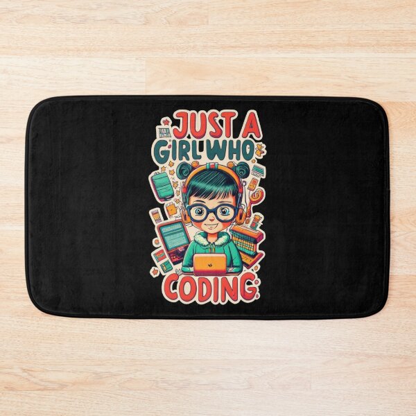 Item preview, Just a girl who loves coding designed and sold by TrendyPalette.