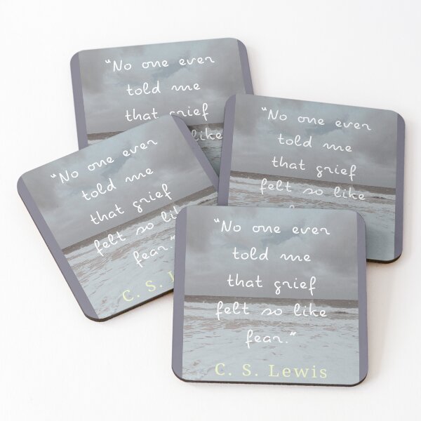 Item preview, Copy of C. S. Lewis quote: No one ever told me that grief felt so like fear. designed and sold by artbleed.