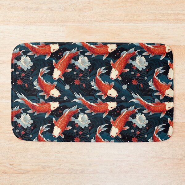 Item preview, seamless pattern ,Koi Fish Wonders designed and sold by pkk1designsart.